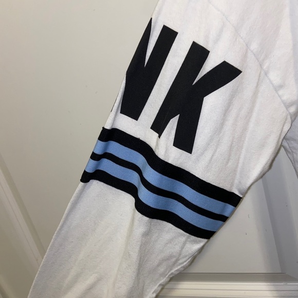 White oversized long sleeve shirt with hoodie - Picture 3 of 5